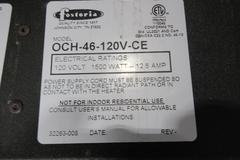 Fostoria Hanging Quarts 1500 Watt Heaters (3pcs)