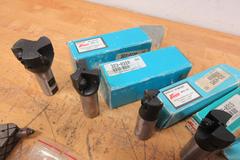 Enco Indexable Milling Tool Holders Assorted with Everede Tools and Bits, Dimond Nib Holder with Nibs