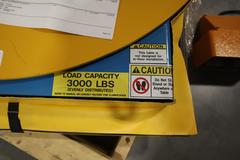 Roto-Max RTMX-30 Hydraulic Lift Rotating Roller Table, with Foot Control and Safety Skirting ***Looks Unused***