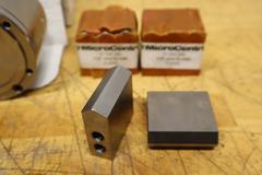Microcentric 4-120-3, Rotating Air Chucks, 4" 3-Jaw with (2) 07 045 200 Top Jaw Blanks, Missing ***New in Packaging***