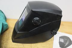Antra AntFi X60 Auto Darkening Welding Helmet, XXL Black Stallion Welding Jacket, Denim Work Apron