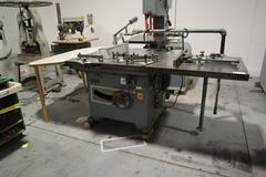 Tannewitz XJS Sliding Table Saw with 0-45 Degree Blade Tilt, 16" Blade and Accessories