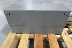 Global Industrial Wall Mount Locking Foremans Desk with Top Shelves
