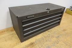 Kennedy 4 Drawer Tap Organizer Box For Standard and Metric Taps with Key and Assortment of Taps and Dies