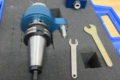 Air Turbine Spindle, CAT40 DT Series High Speed Air Spindle in Protective Case with Tubing and Regulator