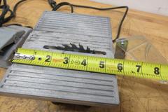 Miniature Table Saw with Remote Foot Pedal, 3.5" Blade, 7.5" x 5.5" Cutting Table