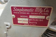 Simplomatic Mfg Plasticore PLA.63  Pneumatic Plastic Press Machine