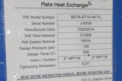 Dry Coolers Inc. Thermo Flow Plate Heat Exchanger with Circulation Pump on Mountable Steel Frame