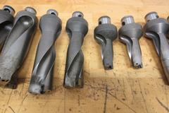 Komet Inserted Drill Tool Holders with ABS50 Modular Mounting, (9 pcs) Sizes Approx .75" - 1.75"