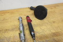 Pneumatic Air Tools, Alltrade 5.5" Random Orbital Sander, Rockford 3/8" Drive Ratchet, Desoutter 1/4" Drive Straight Screwdriver