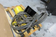 Budgit BAH0215 Pneumatic 2 Ton Chain Hoist with Metal Chain Catcher and Connection Hoses, **No Pendant Control**