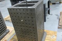 500mm Pallet, 16" x 16" Square Tombstone with Mounting Grid of Pin and Threaded Holes