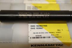 Kennametal 1039607 .700" Dia 45 Deg 2Fl Lead Inserted End Mill (5pcs) ***Unused, New***