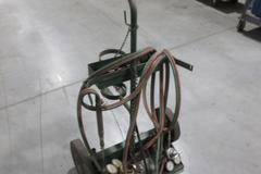 Oxy Acetylene Torch Cart with Torch, Tubing Regulators and Assorted Accessories