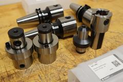 Komet A52 10160 CAT40 ABS63 Modular Tool Holders (3pcs) with Assorted ABS Adapters ***All New in Packages***