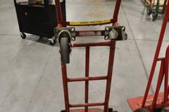 2 Wheel Dolly Moving Carts, (2 pcs) (1) With Pnuematic Tires, (1) Solid Rubber Tire