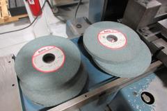 KO LEE S618 Manual Surface Grinder with Vacu-Guard Shield and Custom Spin Fixture