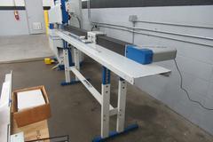 OMGA V235FNC Double Mitre Circular Saw, 90 Degree Fixed, FP2000 Programmable Work Stop, 350mm Blade