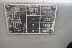 Hardinge HSL-5C Speed Lathe, Production Cross Slide, Lever Collet Closer, Metal Base