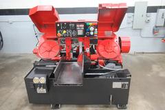 Amada HFA250W Programmable Automatic Horizontal Bandsaw, 10" Round Cap, 1" Blade, Vbl Speed, Chip Auger