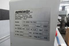 OMGA V235FNC Double Mitre Circular Saw, 90 Degree Fixed, FP2000 Programmable Work Stop, 350mm Blade