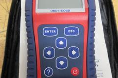 Cen-Tech 99722 ODBII Handheld Scanner with Cords, Instructions, Carry Case.  First Aid Travel Kit