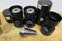 Guhring CAT50 Tool Holders 25.05mm = .986" End Mill Type, (3pcs), And (1) Komet CAT50 1.25" End Mill w/ Bore Chamfer Inserts ***New In Packages***