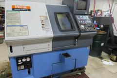 Mazak Quick Turn 10 CNC Turning Center with Mazatrol T-Plus CNC Control, 12 Tools, Tool Eye, Tailstock, Conveyor