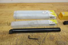 Kennametal/Sandvik 1.25"  x 14" Top Notching Inserted Boring Bars, (3) Kennametal A20-NER3, (1) Sandvik SI-CTLHOR-10143