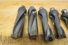 Komet Inserted Drill Tool Holders with ABS50 Modular Mounting, (9 pcs) Sizes Approx .75" - 1.75"