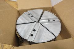 3-Jaw Chuck 1.5mm x 60 Deg Serrated Aluminum Pie Jaws (2 Sets), and Steel Jaws (1) Set