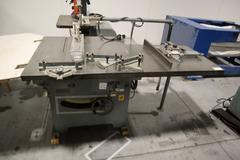Tannewitz XJS Sliding Table Saw with 0-45 Degree Blade Tilt, 16" Blade and Accessories