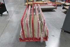 Rolling Panel Cart with Adjustable Dividers
