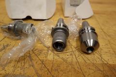Techniks BT30 Tool Holders (3), (1) 5/8" x 2.36" End Mill Holder, (2) Rigid Tap Holder Size 1 Tap Range 0" - 9/16" ***All New***