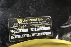 Cincinnati Fan 200S/T1 55 Gal Barrell Dust Collector
