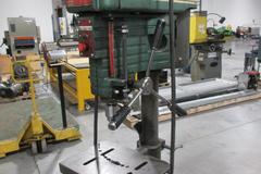 Powermatic Model 1150 15" Drill Press on Portable Rolling Stand, Wired Through Emerson VFD 120V Single Phase