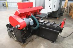 Amada HFA250W Programmable Automatic Horizontal Bandsaw, 10" Round Cap, 1" Blade, Vbl Speed, Chip Auger
