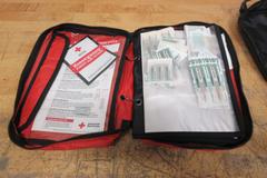 Cen-Tech 99722 ODBII Handheld Scanner with Cords, Instructions, Carry Case.  First Aid Travel Kit