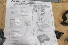 Delta Drill 17-935 and Model 17-924 Mortising Kit Attachment with Instruction Booklet