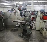 Bridgeport Vertical Mill with Acer Electronic Variable Speed Head, 0=4,500 RPM, 2 Axis DRO, Power Table Feed