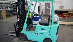 Mitsubishi FGC15 Forklift Truck, 3,000 Lb Capacity, Side-Shift, Propane Engine, 190" Lift
