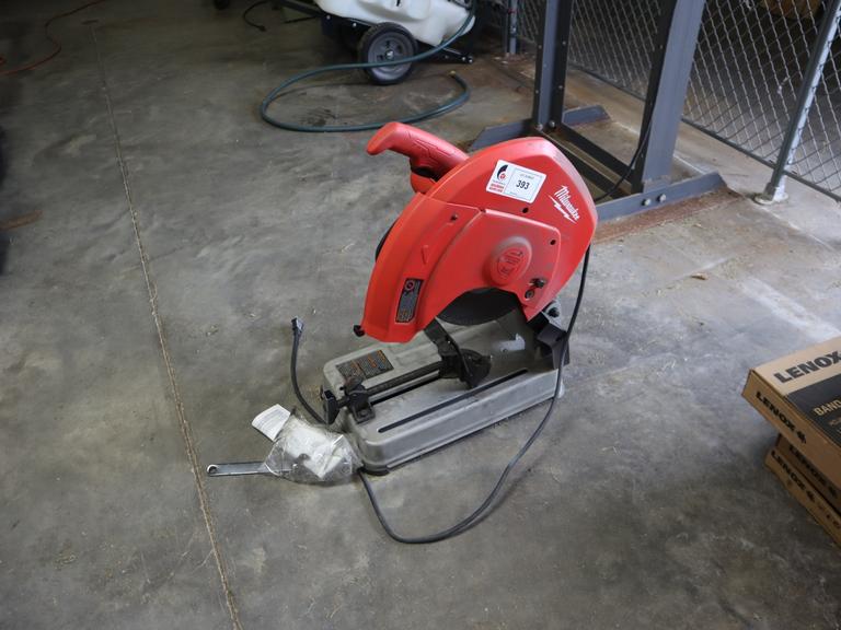 MIlwaukee 6177-20 Abrasive Chop Saw, 14" Max Blade, Manual Vise, Single Phase
