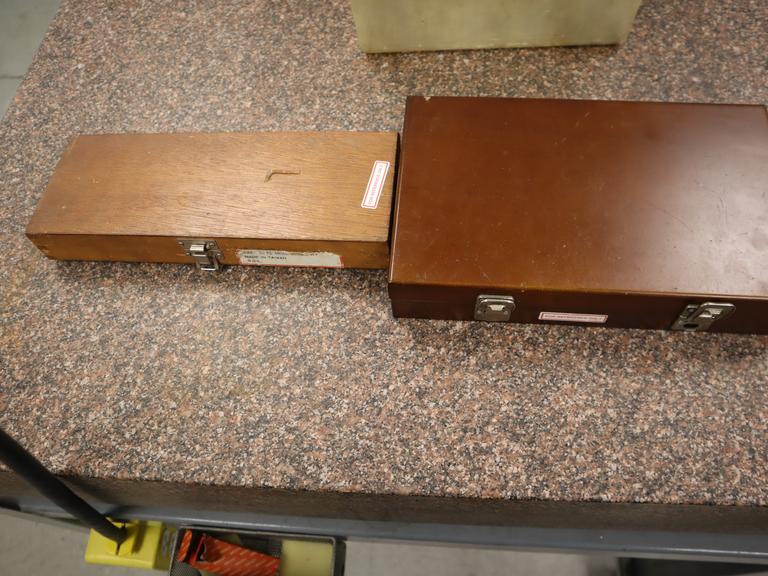 Precision Gage Block Set .050" - 4", and Precision Angle Set In Wood Cases