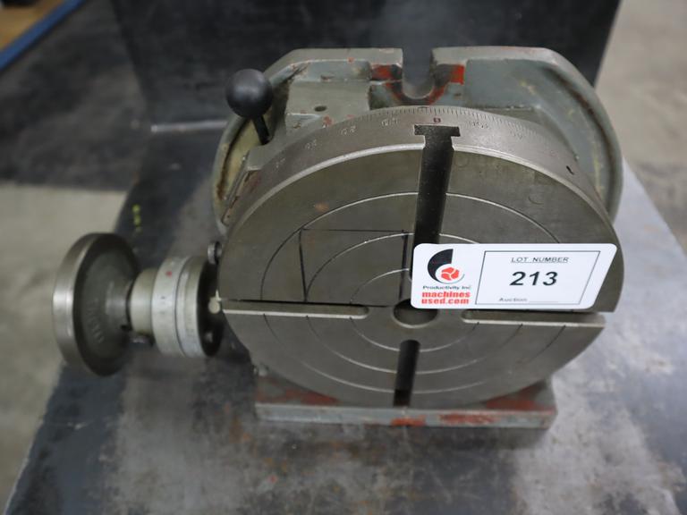 Troyke U9 9" Manual Rotary Table, with 4 T-Slots, Lock Lever, Graduated Feed Dial