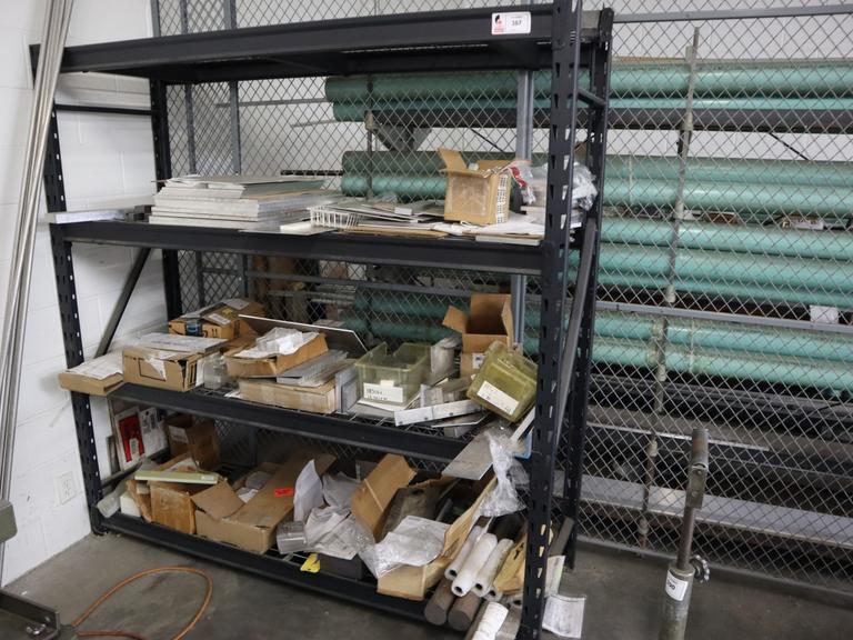 Surplus Materials: Aluminum Plate, Steel Bars, Aluminum Block and More - On Adjustable HD Shelving Unit - Shelving Included