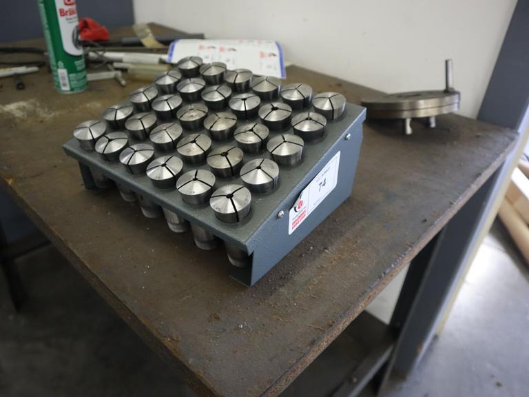 5C Collets with Metal Divider Rack