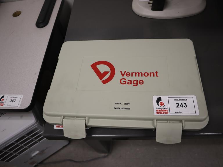 Vermont Gage Plug Gages .5010"+ - .6250"+, (126 Pieces - Complete)