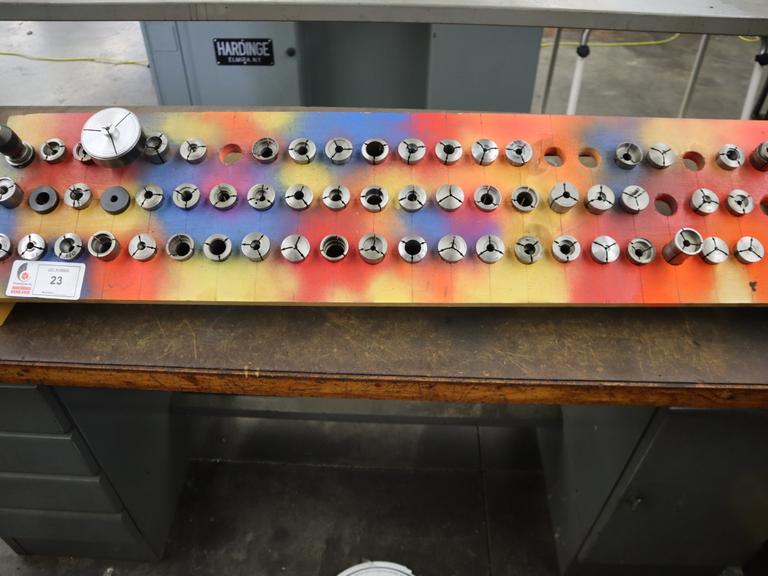 5C Collets with Colorful Wood Divider Rack
