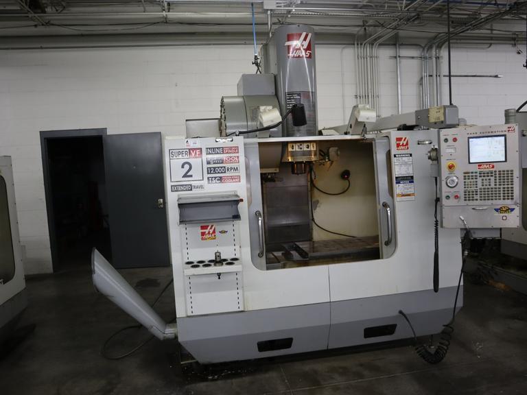 Haas VF-2SSYT CNC Vertical Machining Center, 30"x20"x25" Travels, 12K RPM, 24 ATC, 4th Axis Drive, Probing, Thru-Spindle Coolant