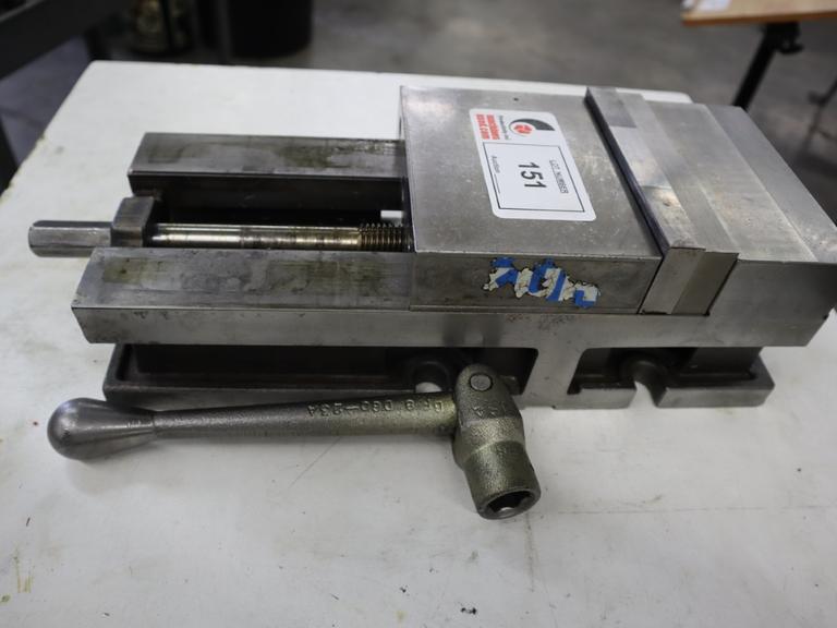 Kurt 3600V 6" Flat or Side Mount Machine Vise with Steel Hard Jaws and Handle